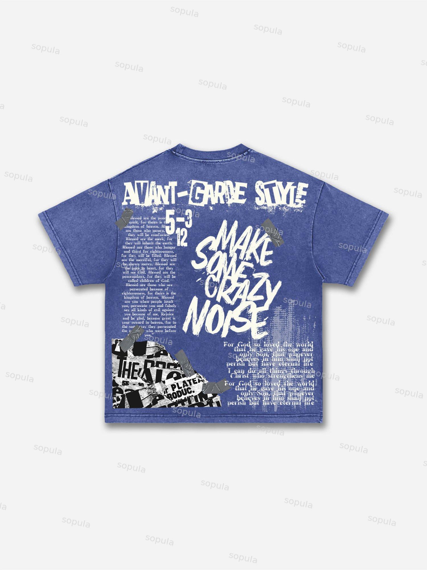 I Am Allergic To People! Men's Vintage Graphic Acid Wash T-shirt Product Image