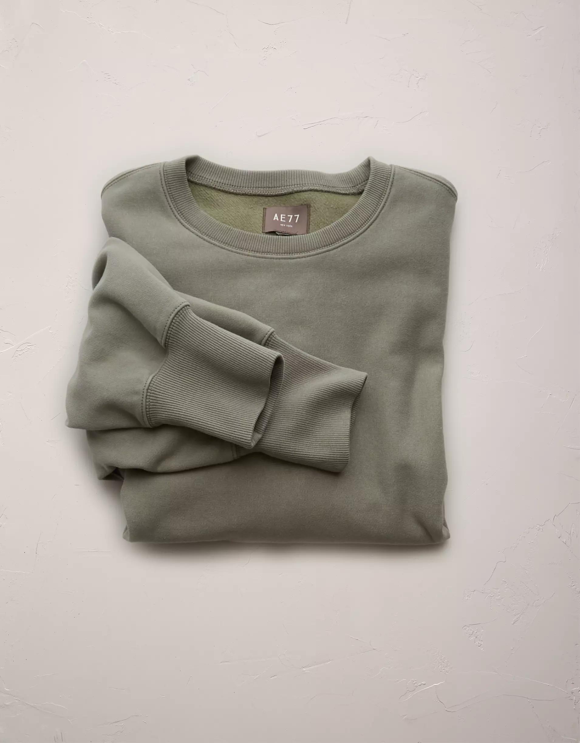 AE77 Premium Fleece Crew Neck Sweatshirt Product Image