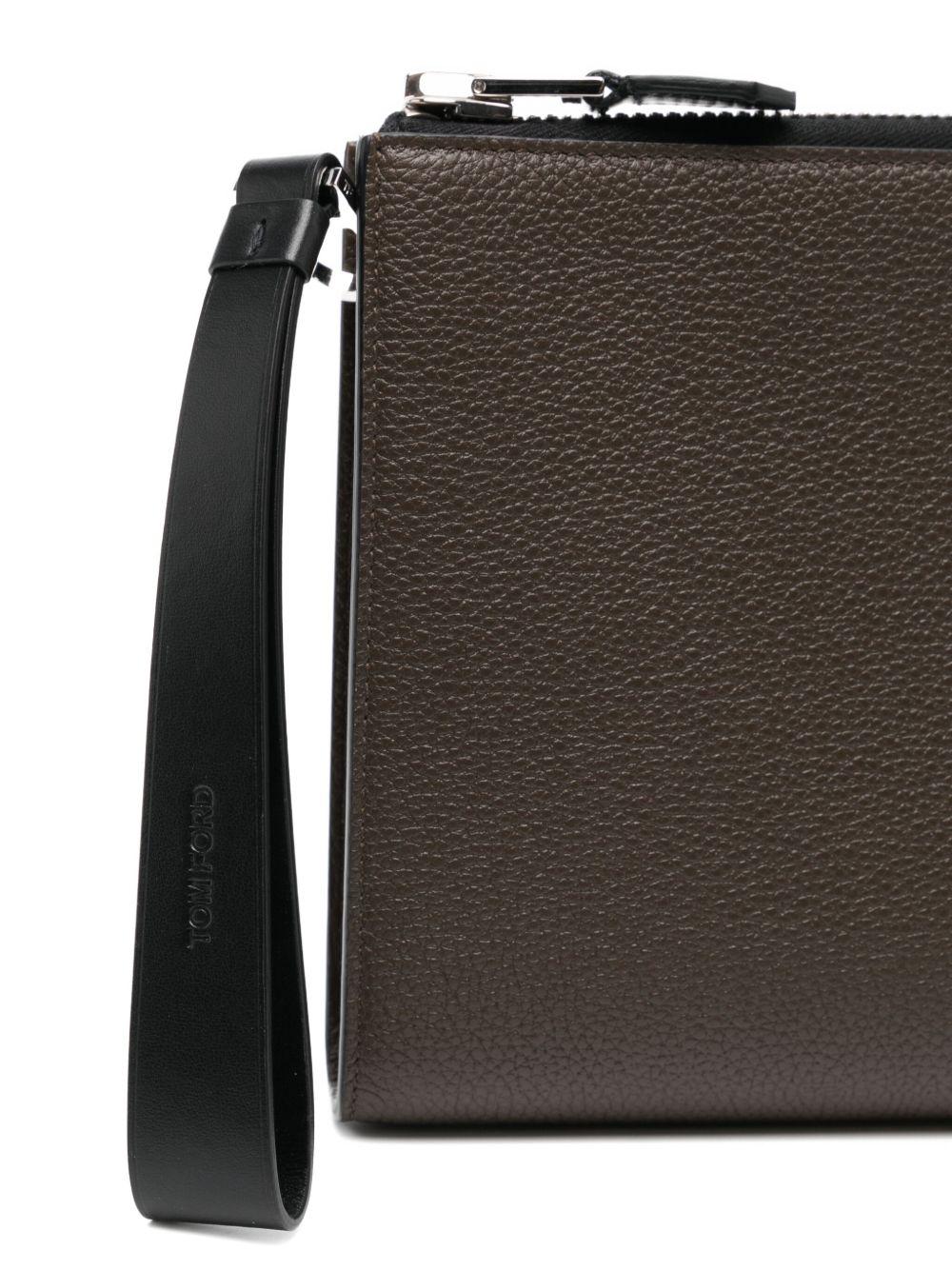 calf leather clutch bag Product Image