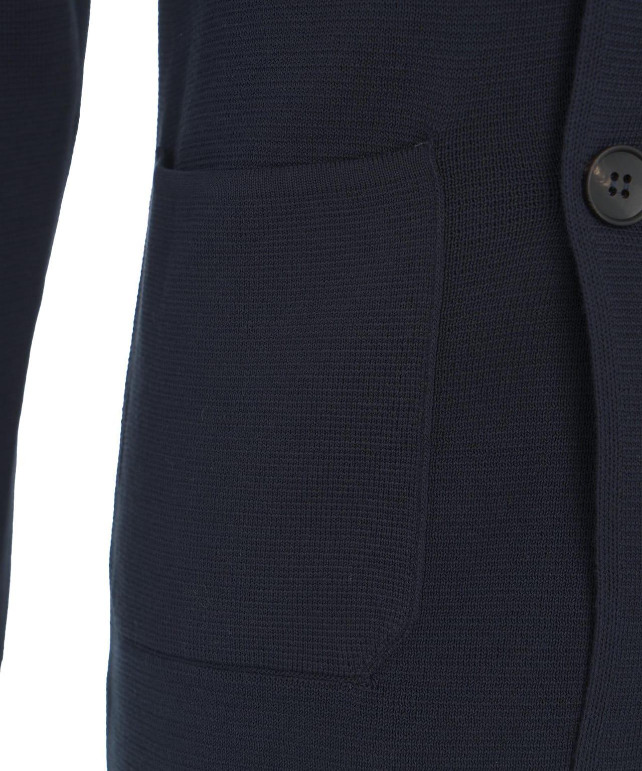 Knit double-breasted blazer Product Image