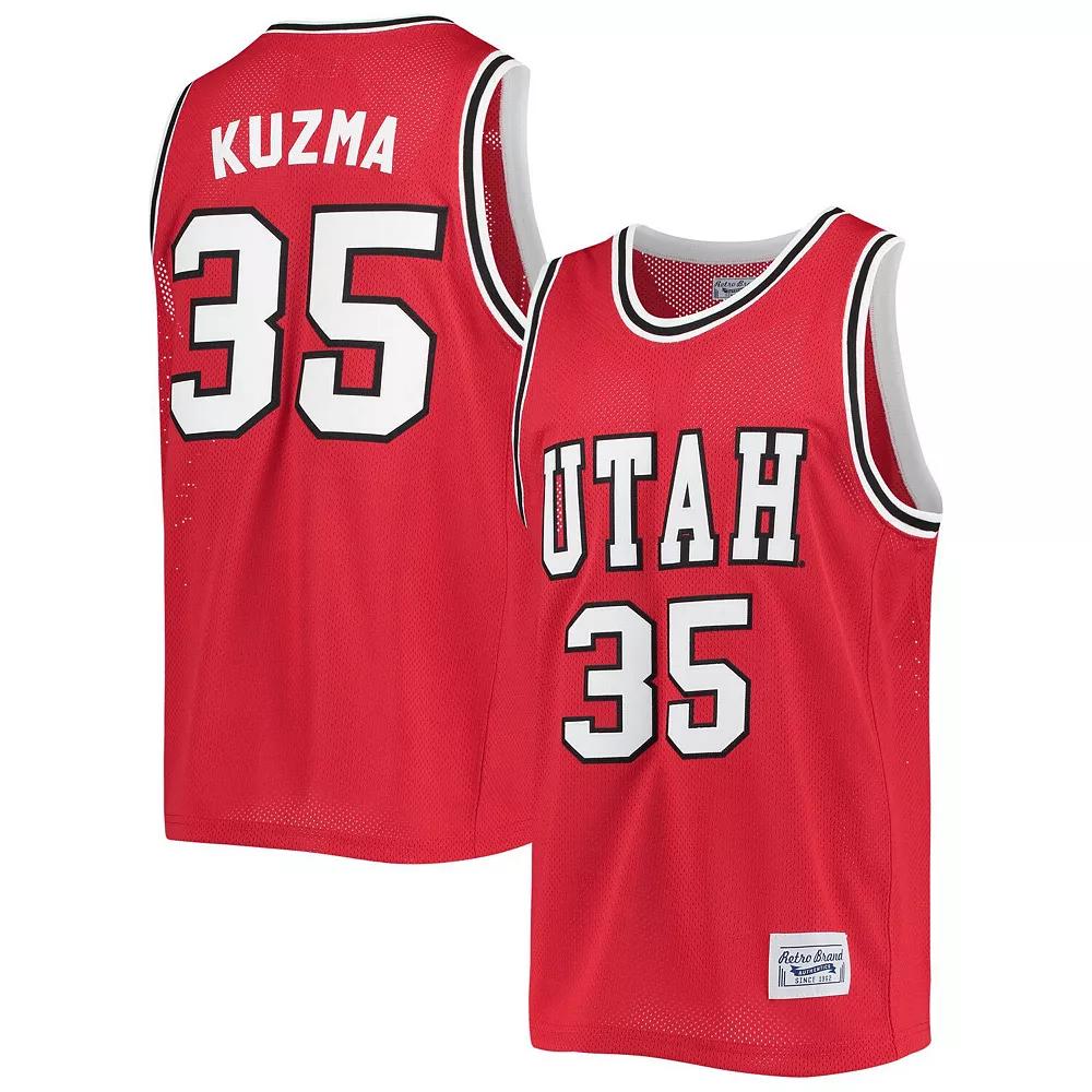 Men's Original Retro Brand Kyle Kuzma Red Utah Utes Commemorative Classic Basketball Jersey, Size: Small, Ute Red Product Image