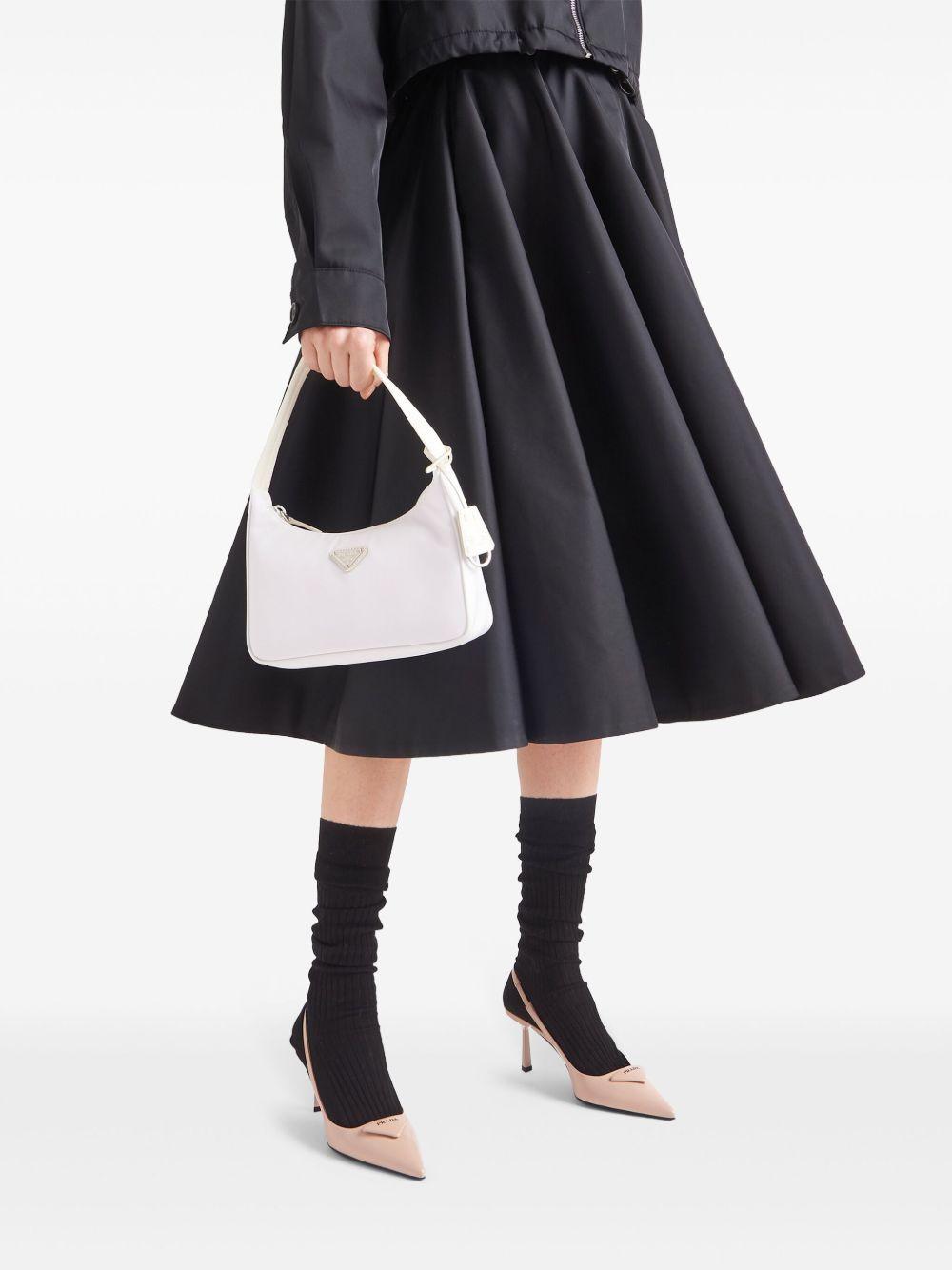 75mm brushed leather slingback pumps Product Image