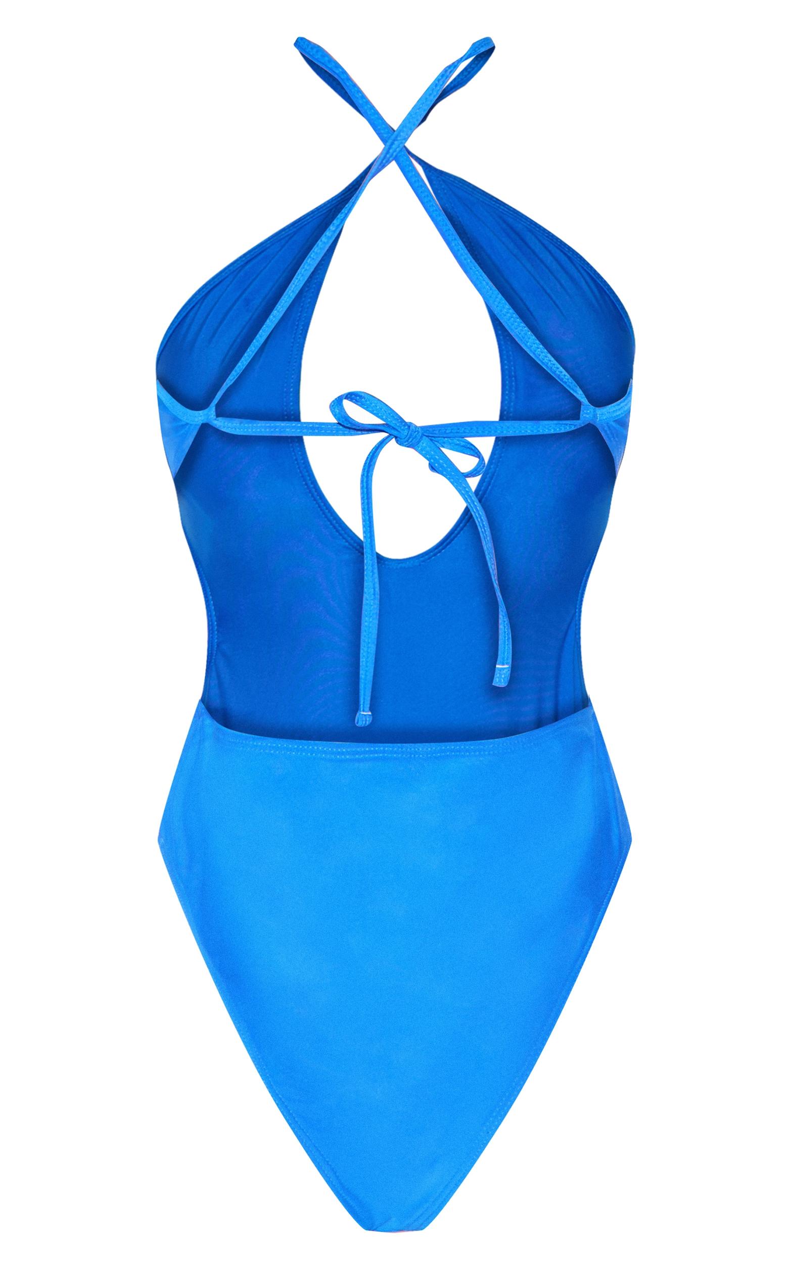Cobalt Plunge Tie Back Swimsuit Product Image