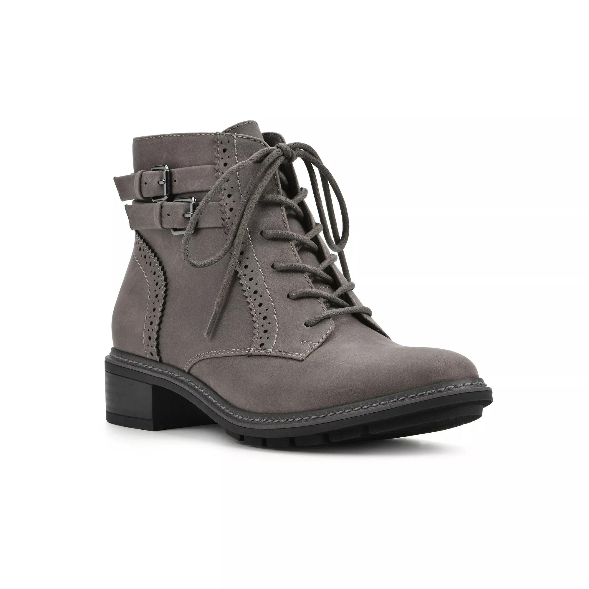 Women's Cliffs by White Mountain Elibeth Women's Booties, Size: 6.5, Grey Fabric Product Image