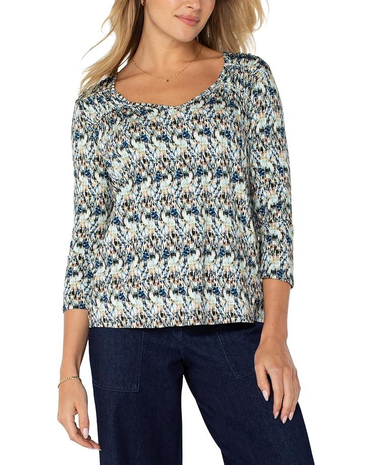 Long Sleeve Boat Neck Knit Top Product Image