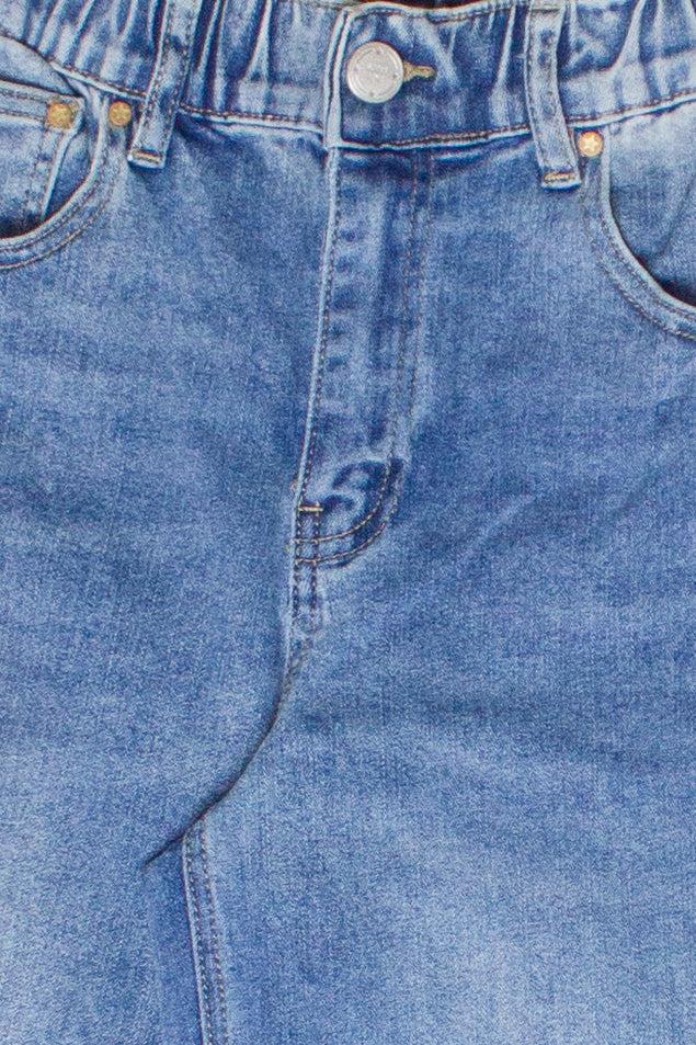 Raw Hem Pull On Jeans Product Image