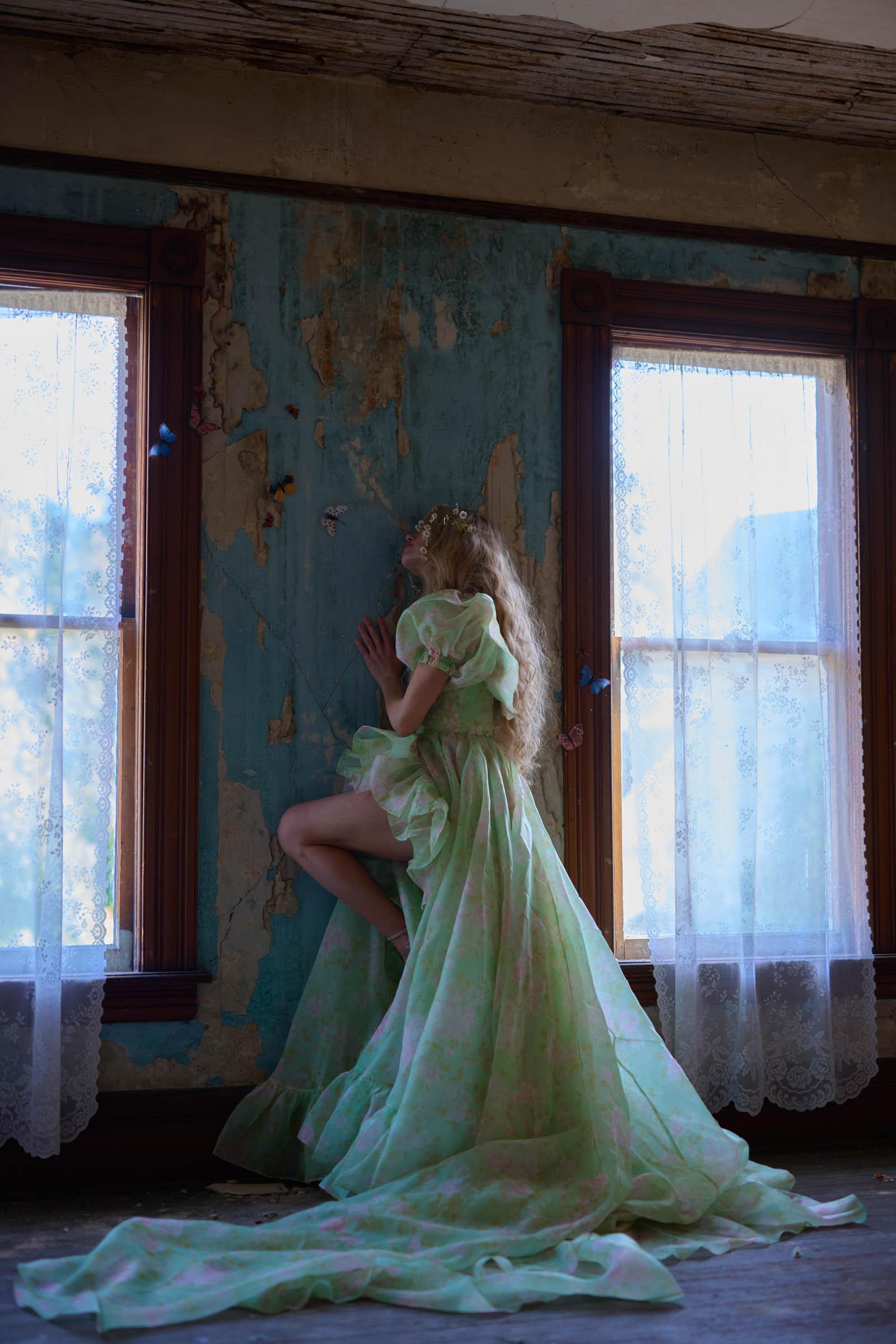 The Acid Trip In Bloom Bridal Gown Product Image