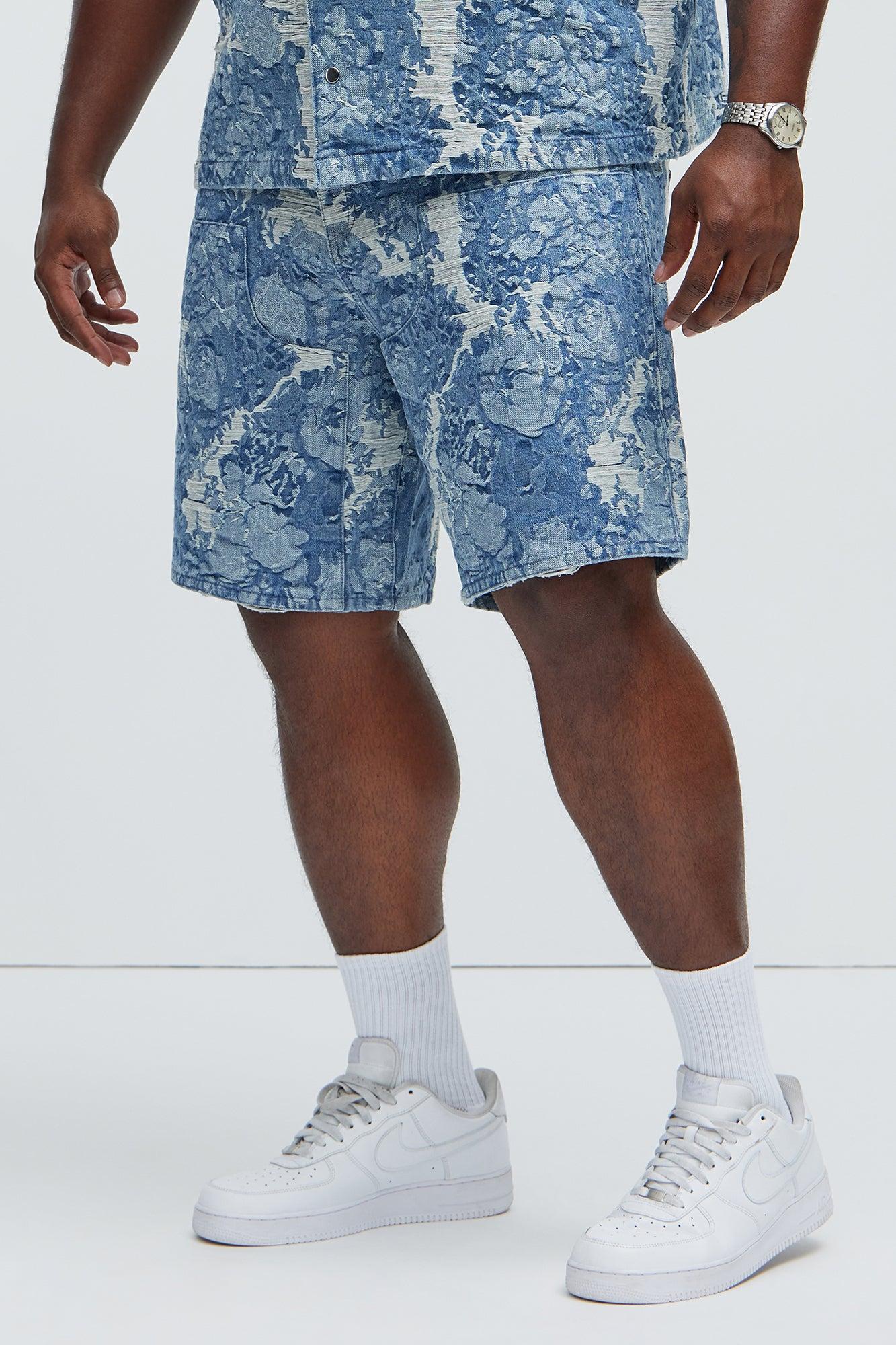 Inspired Relaxed Denim Shorts - Light Wash Product Image