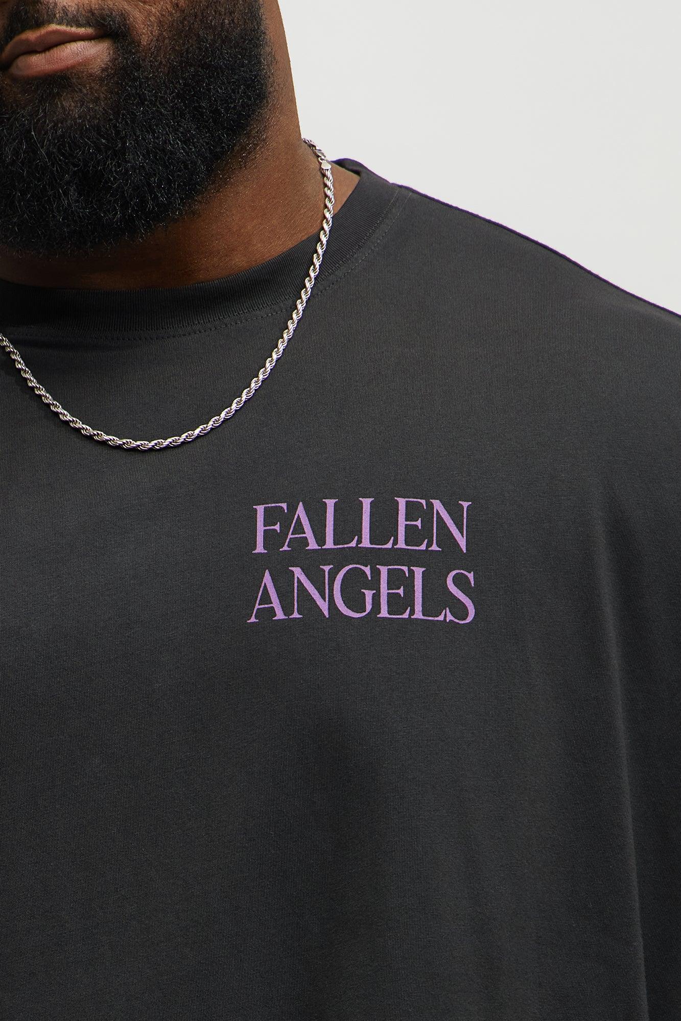 Fallen Angels Oversized Short Sleeve Tee - Black Wash Product Image