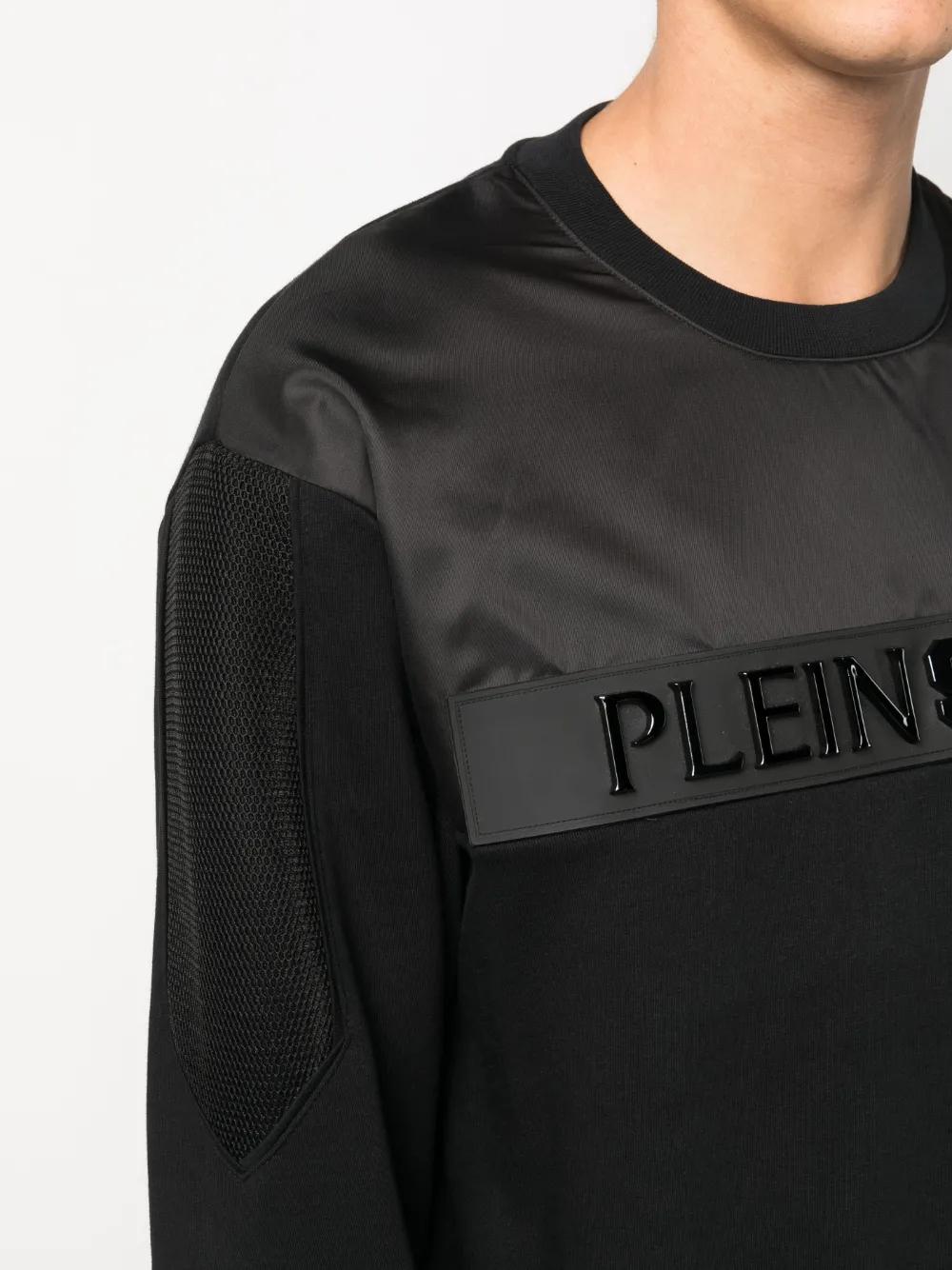 logo-lettering cotton sweatshirt Product Image