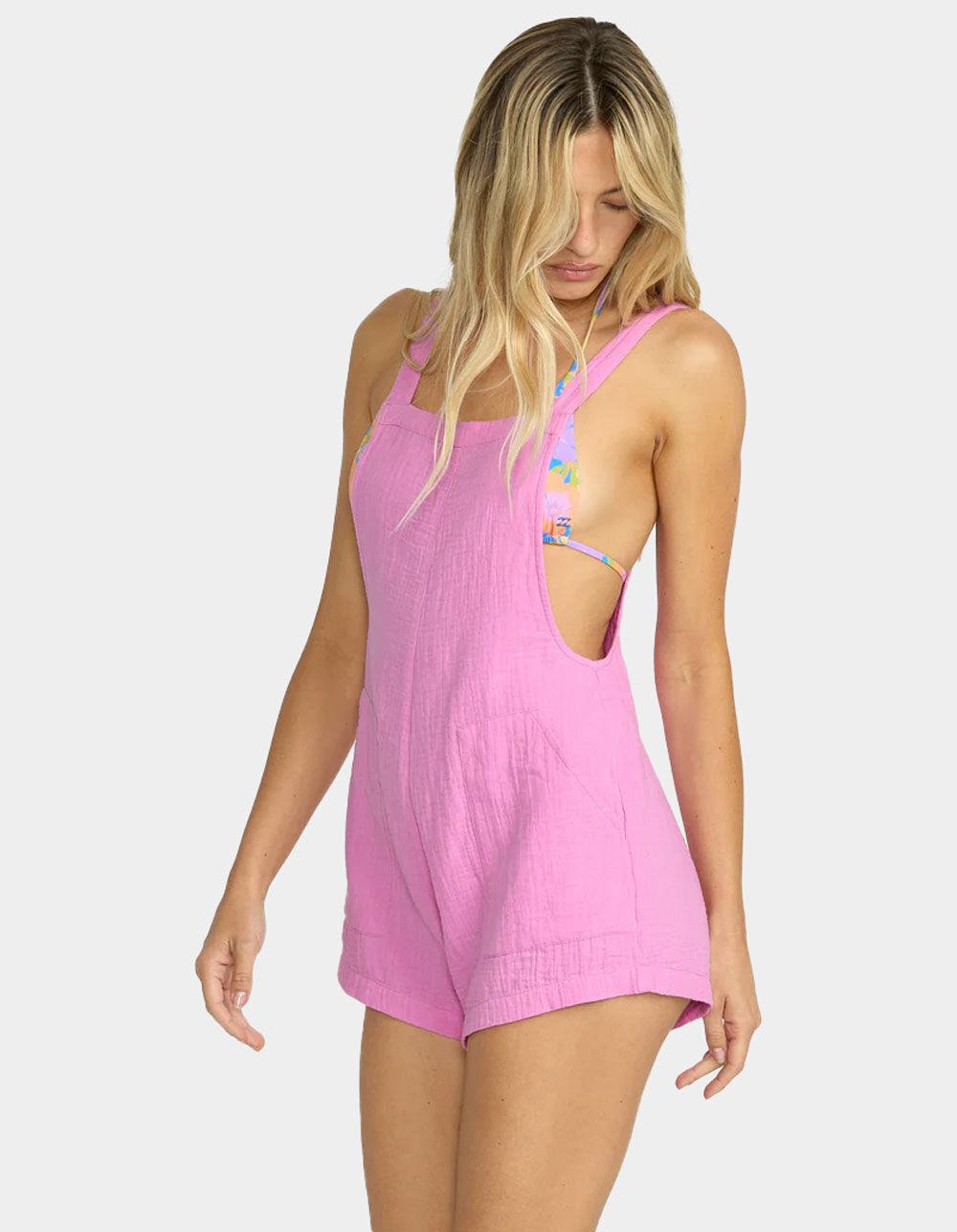 BILLABONG Beach Crush Womens Romper - BARBIE PINK Product Image