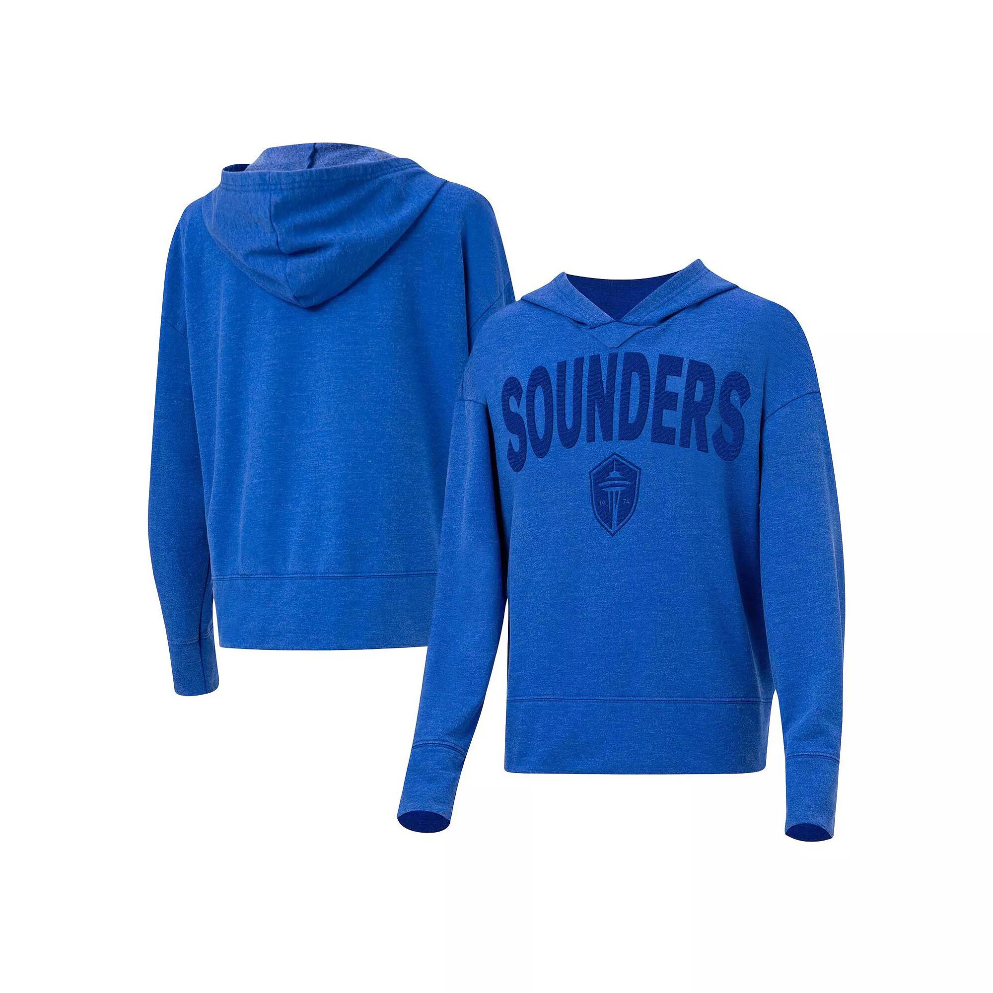 Women's Concepts Sport Blue Seattle Sounders FC Volley Hoodie Long Sleeve T-Shirt, Size: Small Product Image
