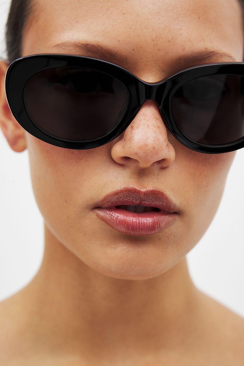 Oval Frame Acetate Sunglasses Product Image