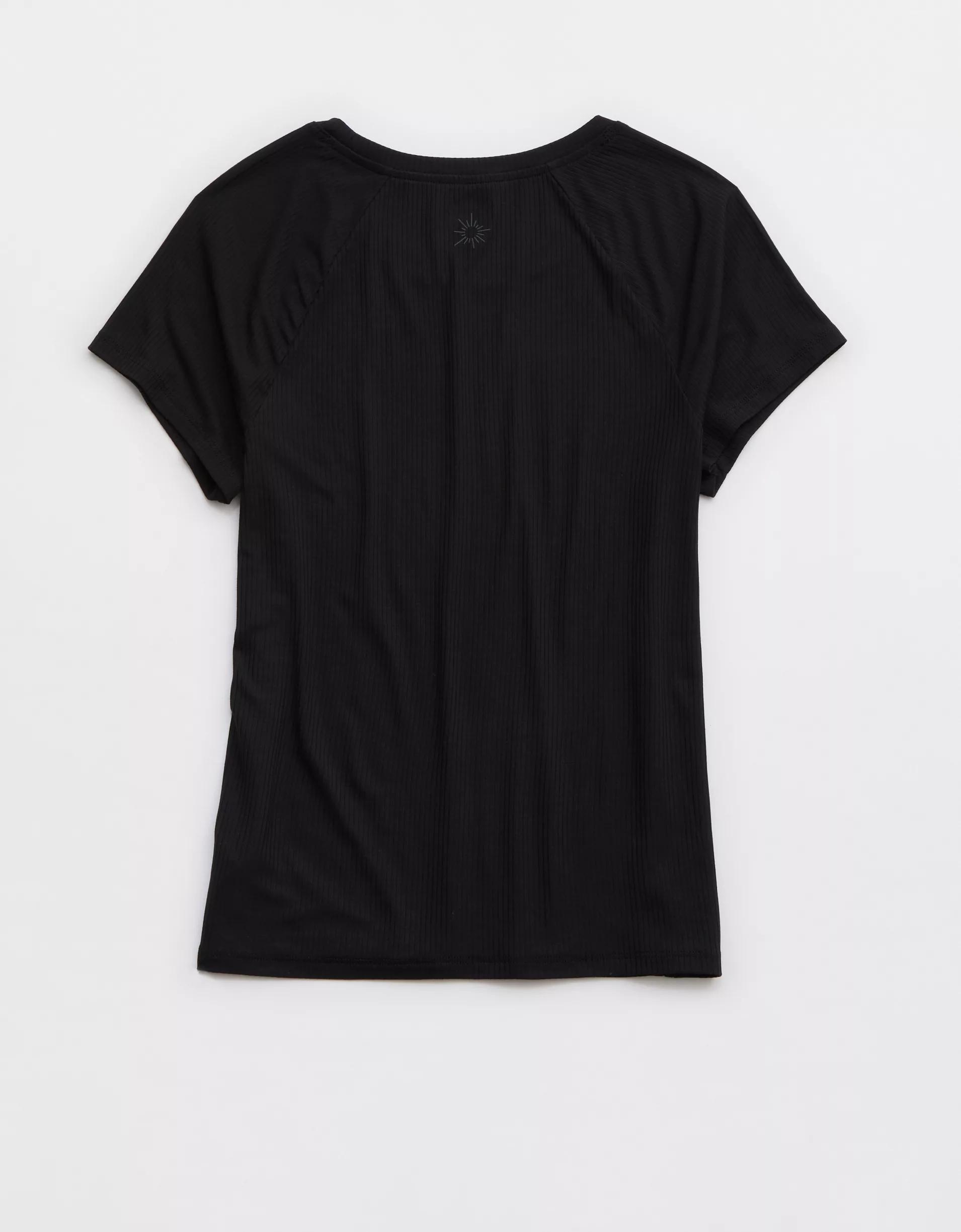 OFFLINE By Aerie Thumbs Up Ribbed T-Shirt Product Image