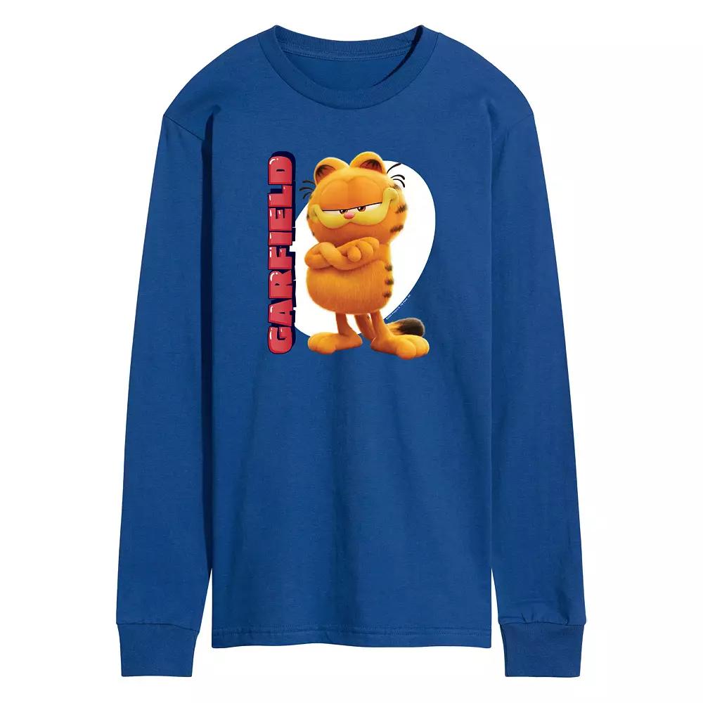 Men's Garfield The Movie Long Sleeve Graphic Tee,  Product Image