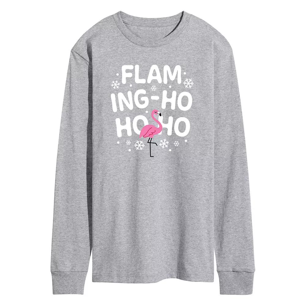 Men's Ho Ho Ho Long Sleeve Graphic Tee,  Product Image