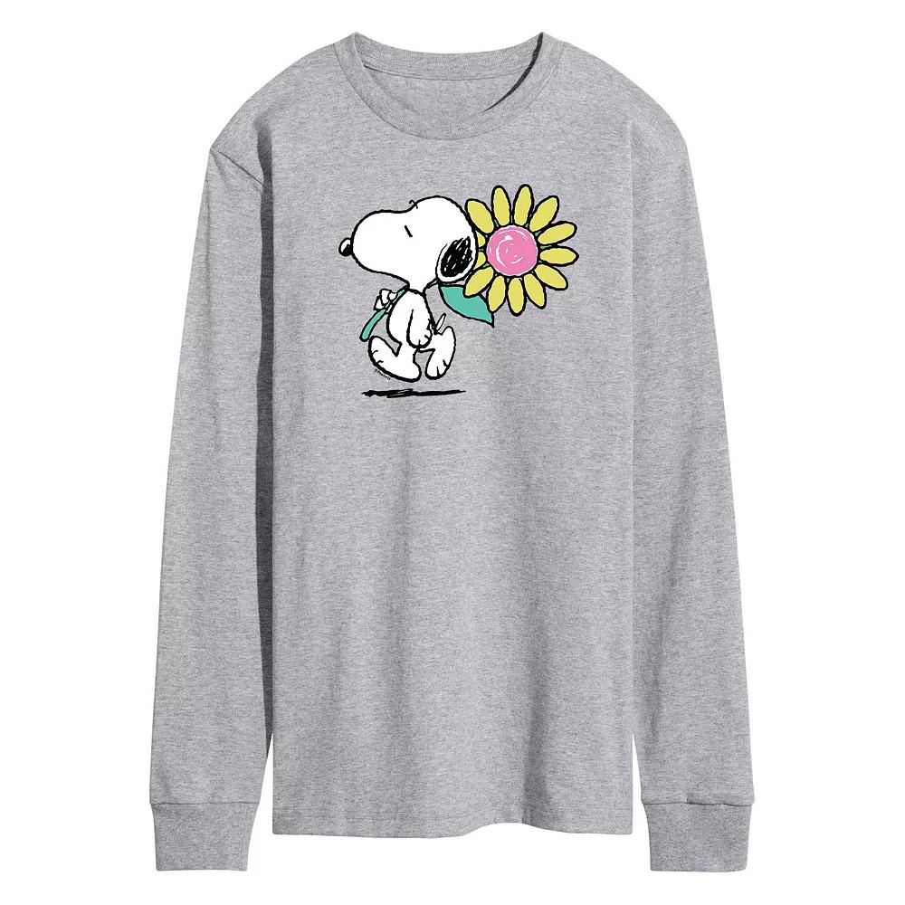 Men's Peanuts Snoopy Daisy Long Sleeve,  Product Image