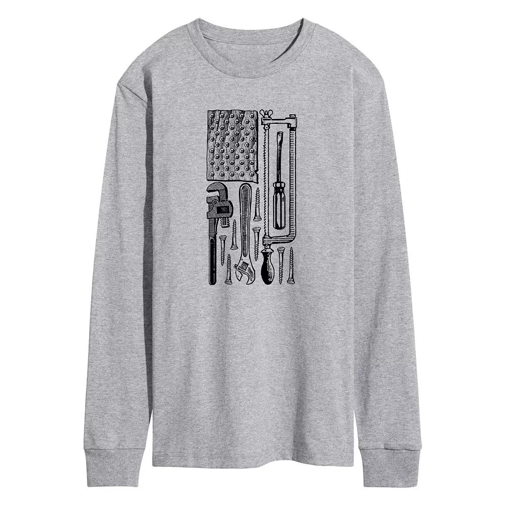 Men's Tool Flag Long Sleeve Graphic Tee,  Product Image