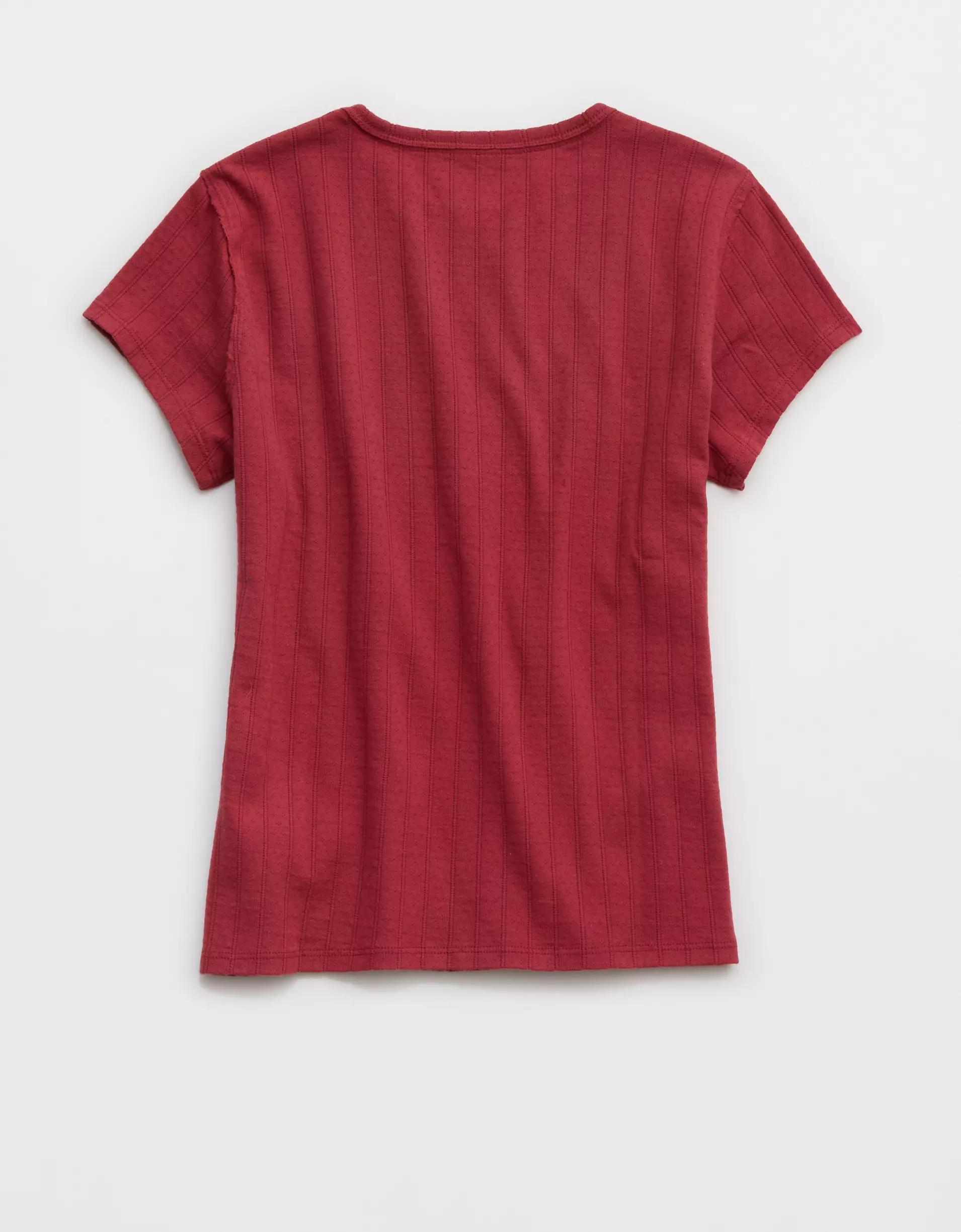 Aerie Pointelle Vintage T-Shirt Product Image