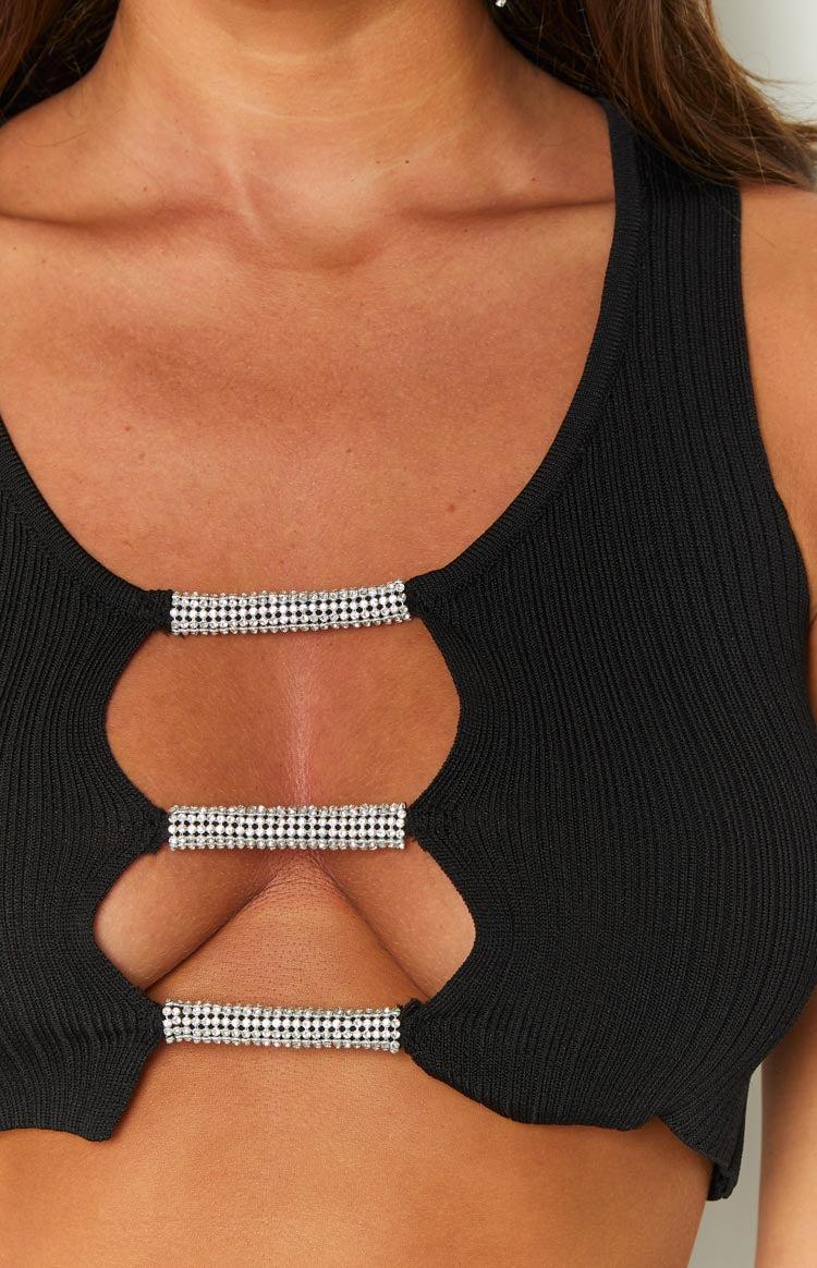 Tammie Black Chain Tank Product Image