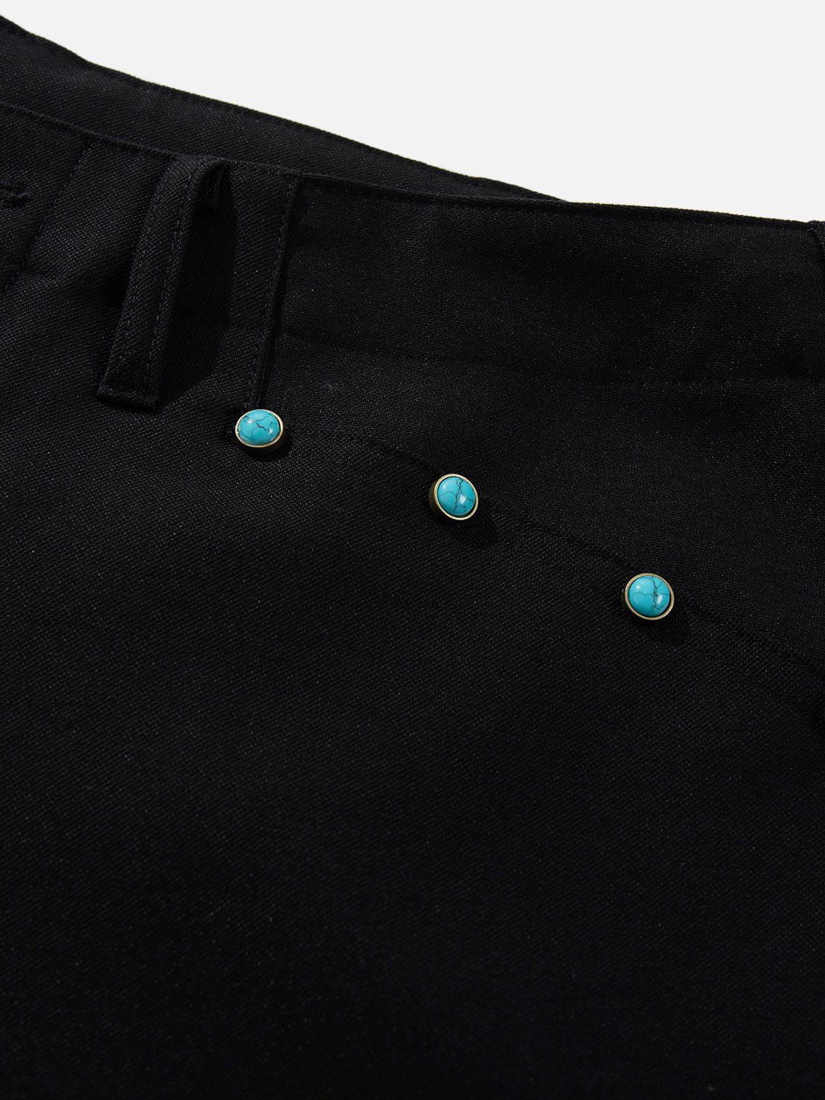 Aelfric Eden Bead Embellished  Baggy Cargo Pants Product Image