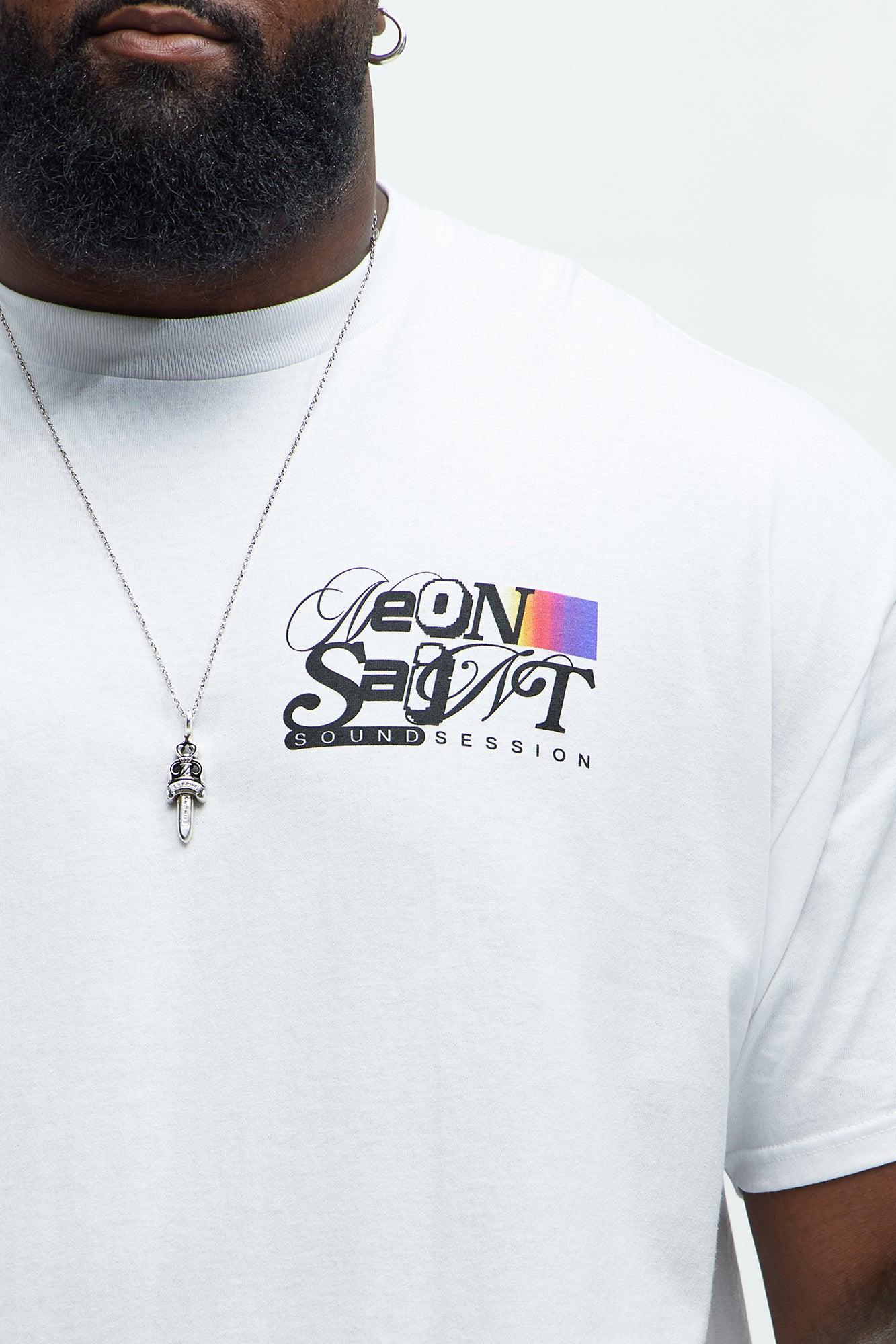 Neon Saint Sound Short Sleeve Tee - White Product Image