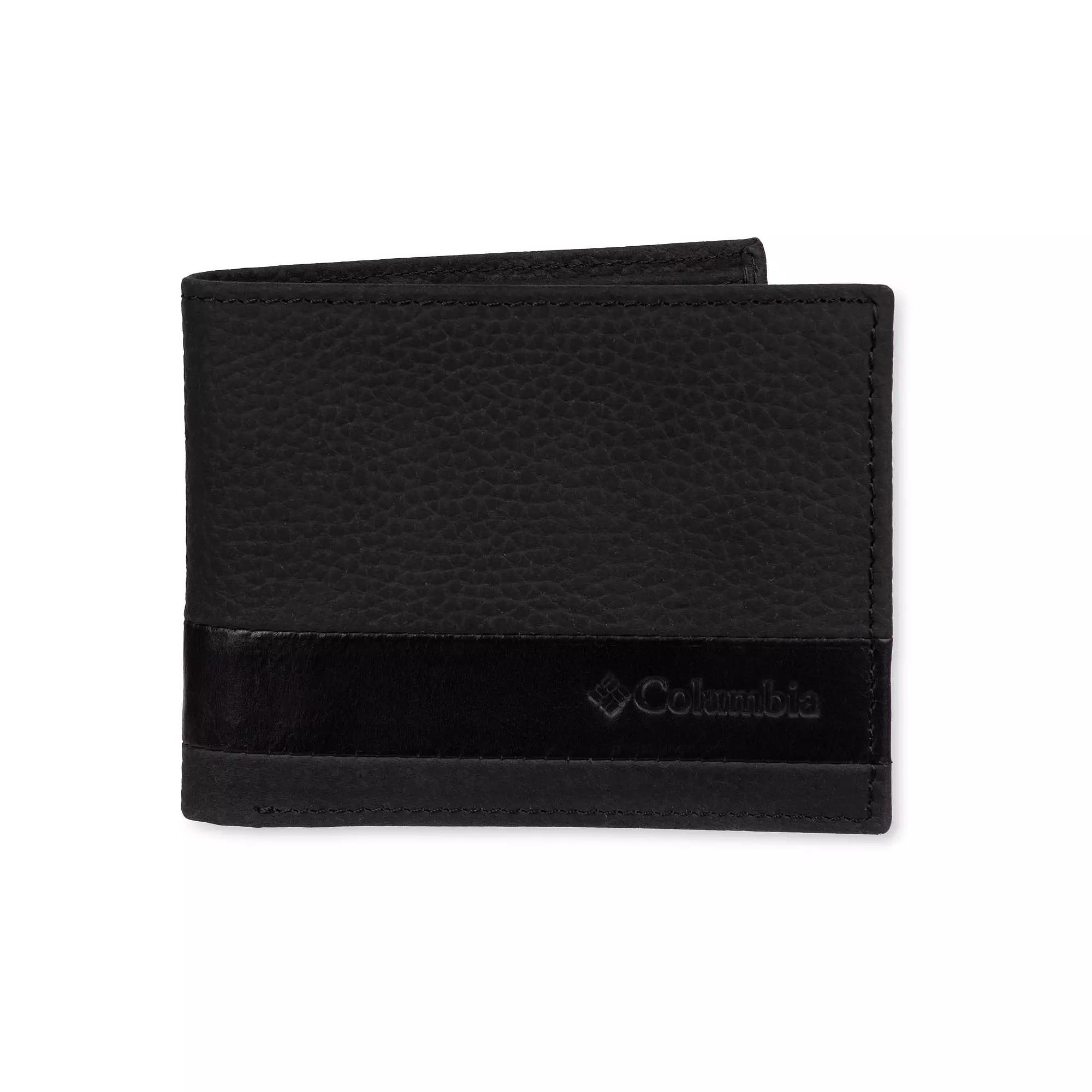 Men's Columbia RFID-Blocking Bifold Traveler Wallet, Black Product Image