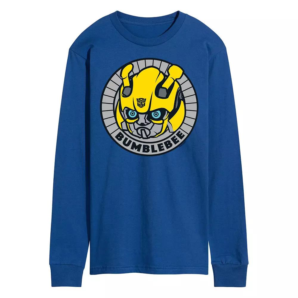 Men's Transformers Bumblebee Badge Long Sleeve Graphic Tee,  Product Image