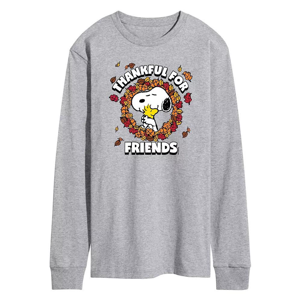 Men's Peanuts Thankful Friends Long Sleeve Tee,  Product Image