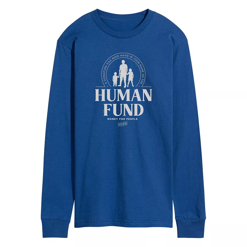 Men's Seinfeld The Human Fund Long Sleeve Graphic Tee,  Product Image