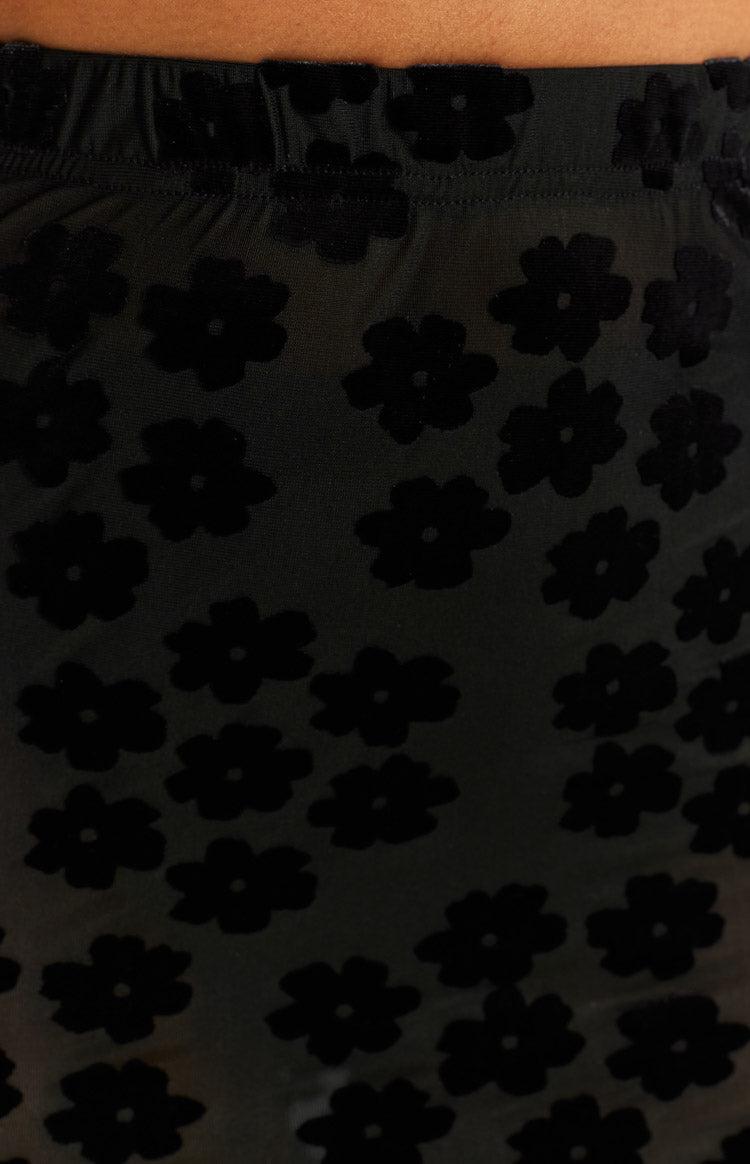 Late Night Black Maxi Skirt Product Image