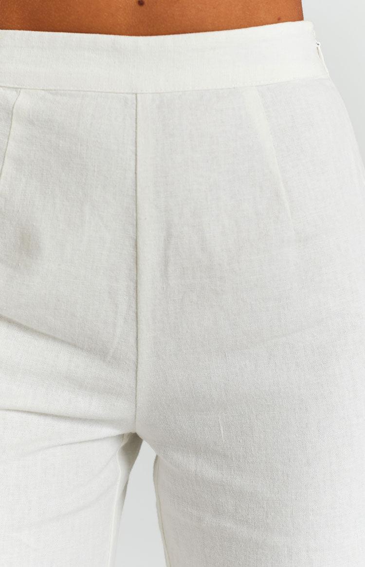 Julian Linen Pants White Product Image