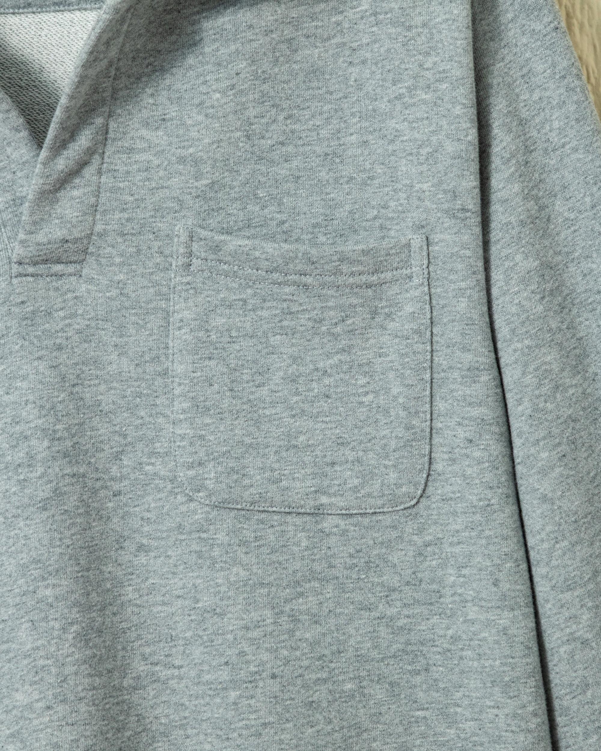 Acadia Polo in Athletic Heather Loopback Terry Product Image