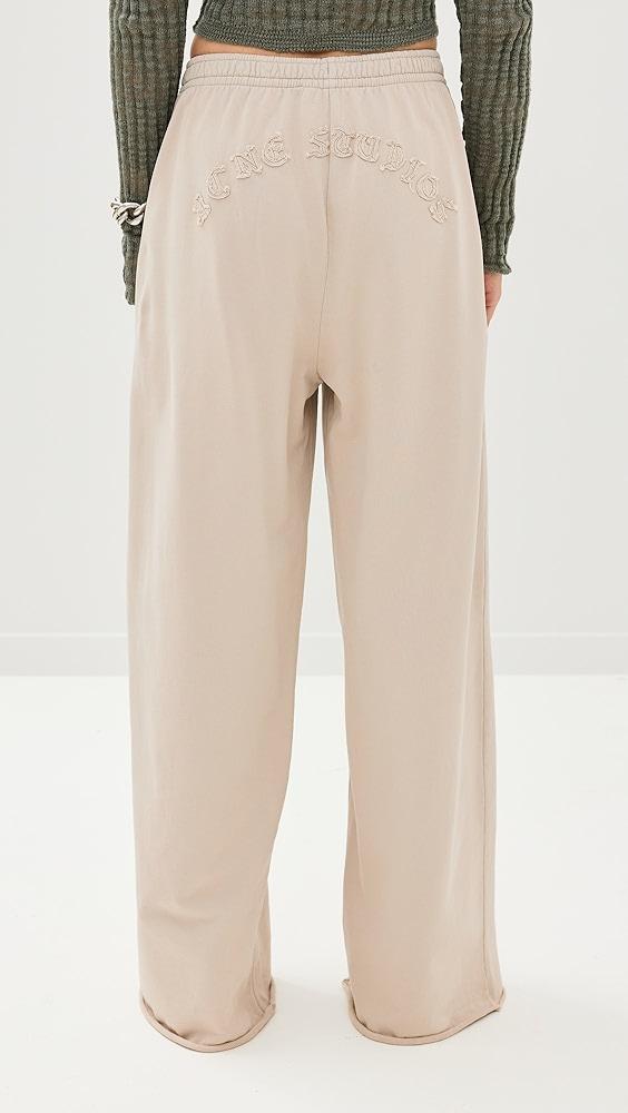 Acne Studios Logo Sweatpants | Shopbop Product Image