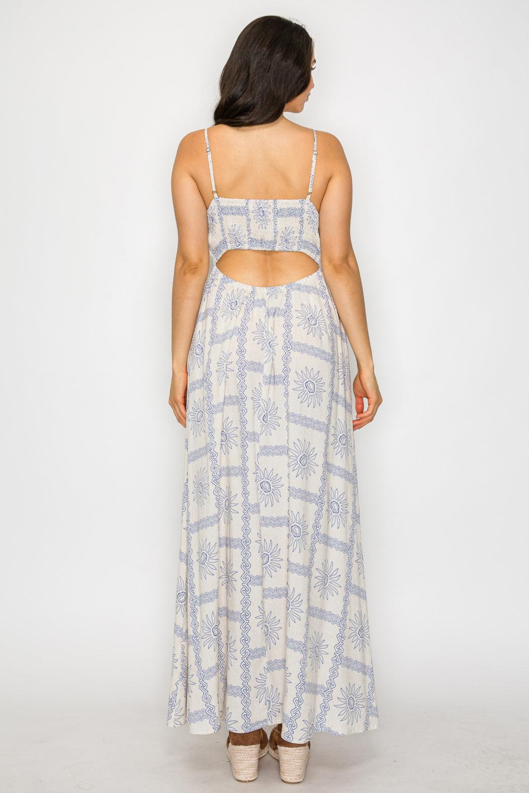 Mediterranean Glow Maxi Dress Product Image