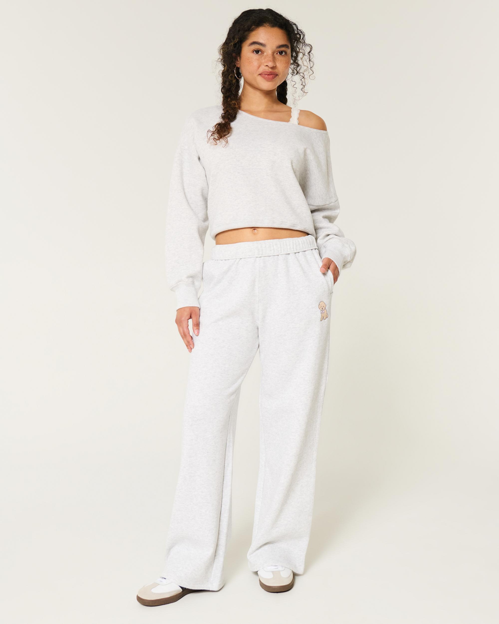 Hollister Feel Good Fleece Wide-Leg Pants Product Image