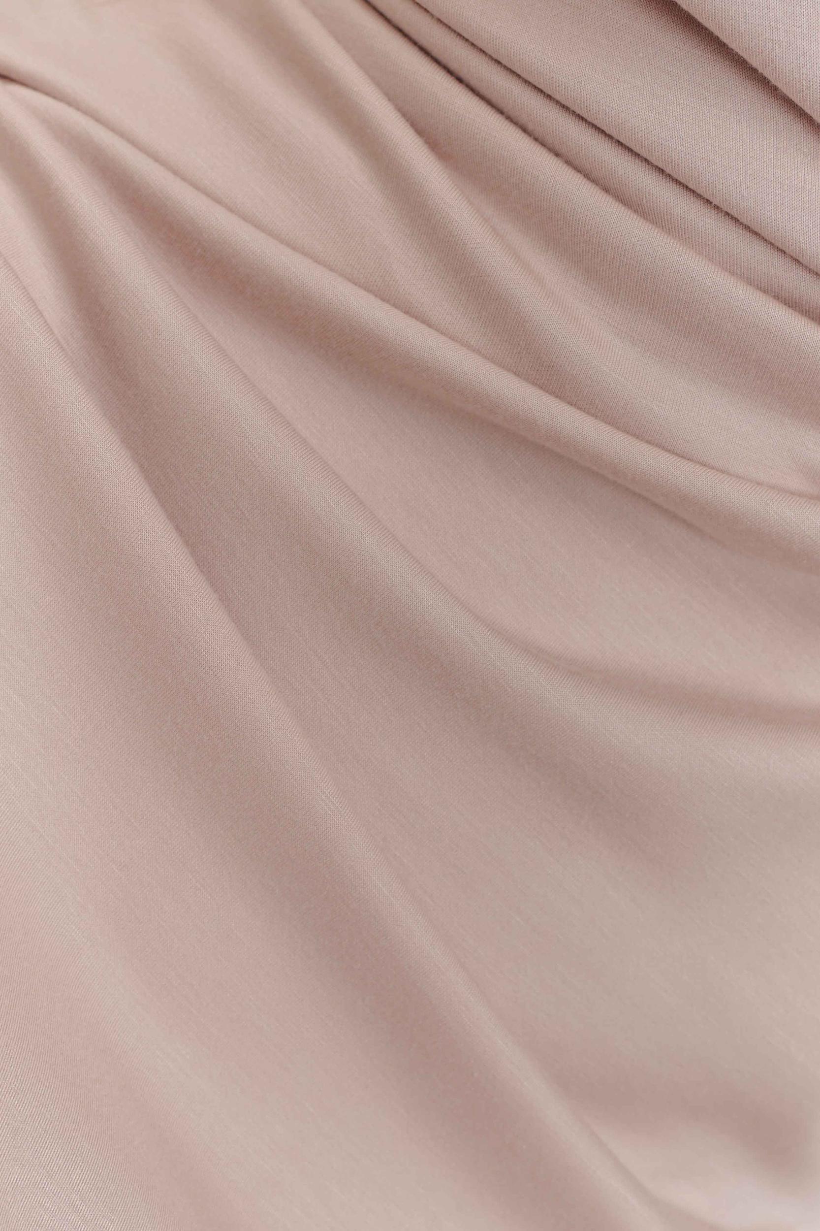 Lorelei Crepe Twist Midi Dress - Taupe Product Image