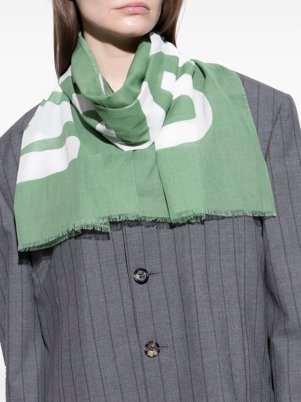logo-print scarf  Product Image