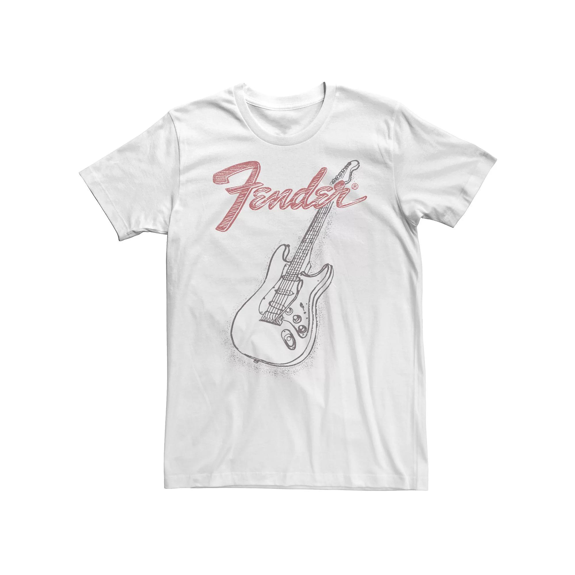 Big & Tall Fender Stratocaster Sketch Portrait Tee, Men's,  Product Image