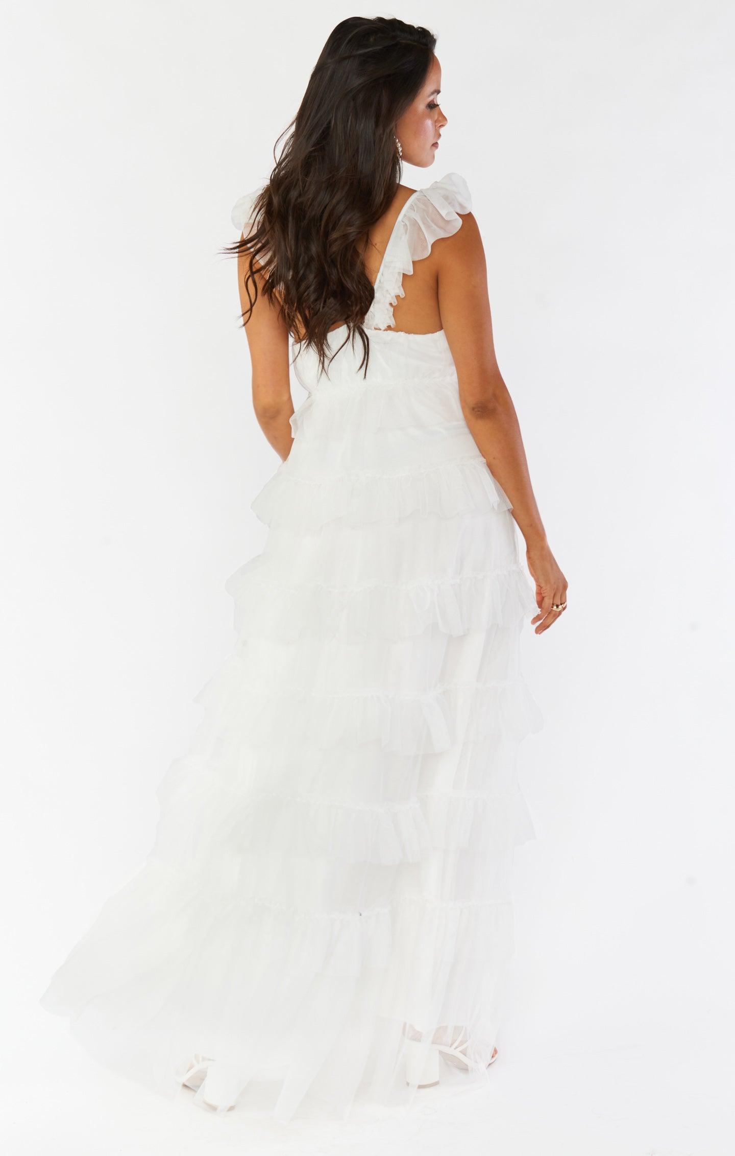 Fairytale Maxi Dress ~ White Tulle Product Image