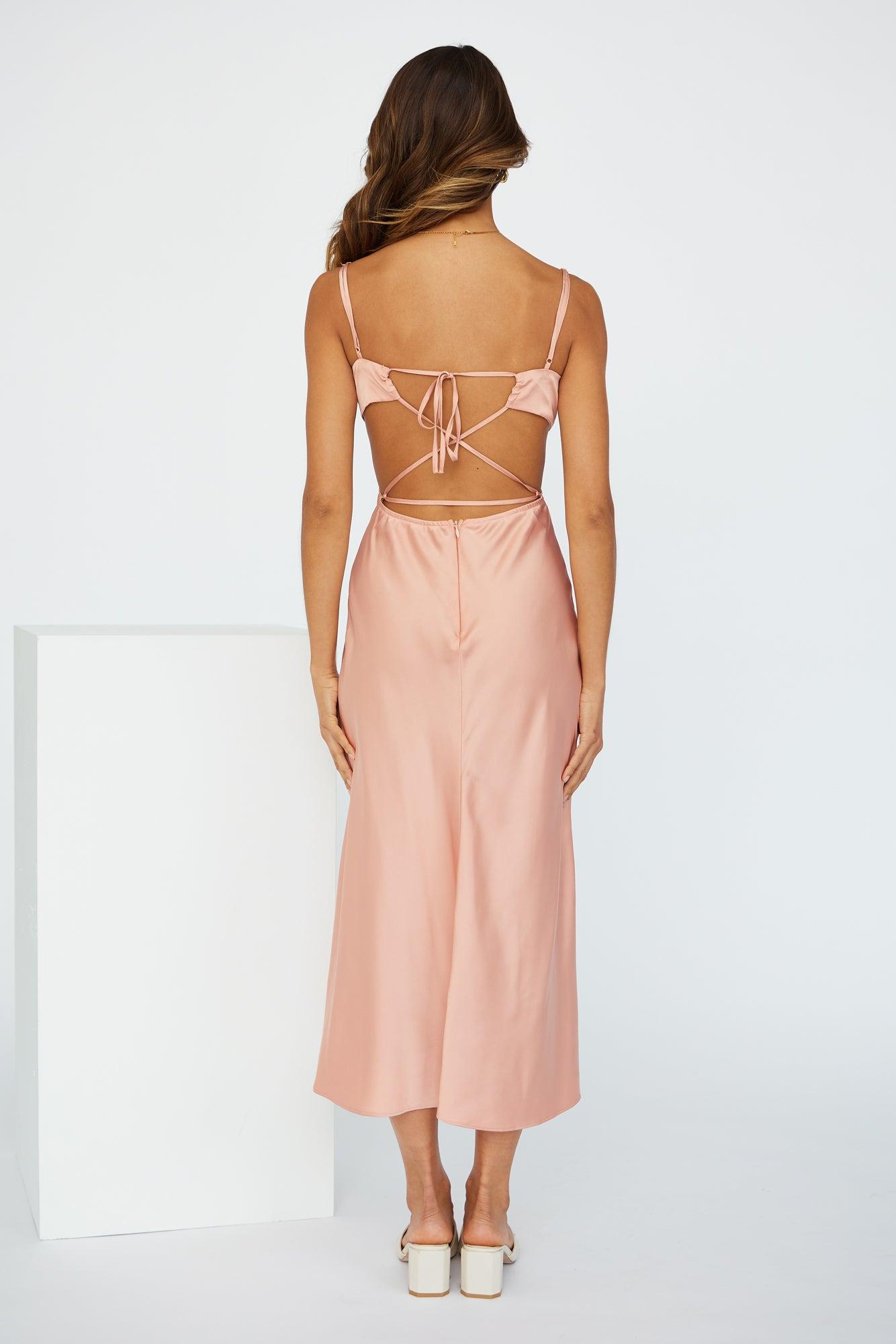 Sunrise Street Midi Dress Pink Product Image