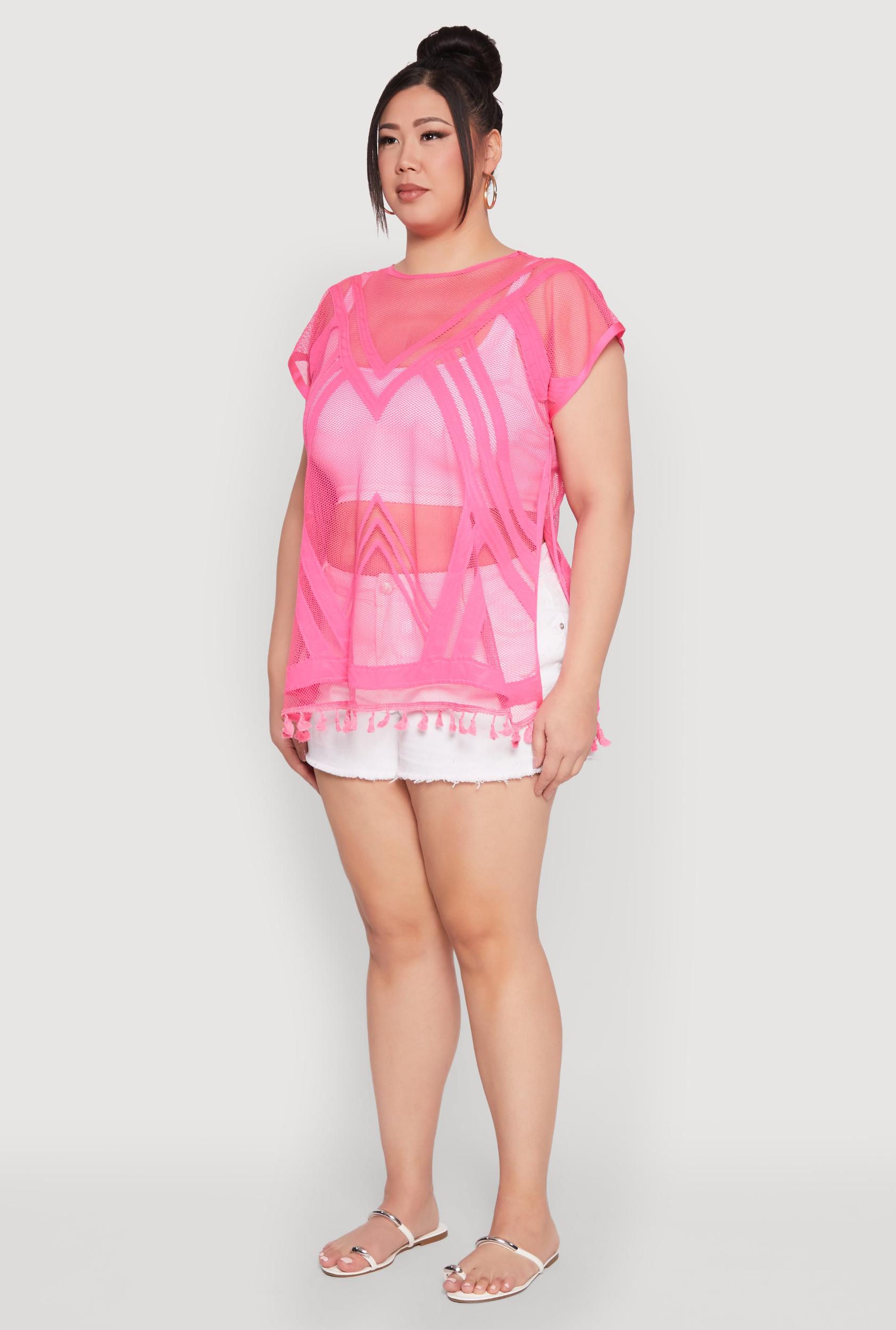 Fishnet Tassel Fringe Swim Cover Up Female Product Image