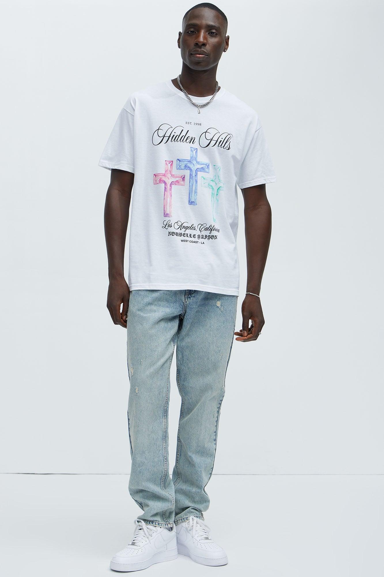 Hidden Hills LA Short Sleeve Tee - White Product Image