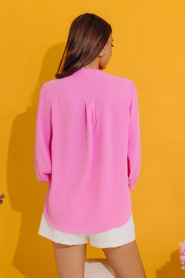Casual Moment Shift Top in Pink Product Image