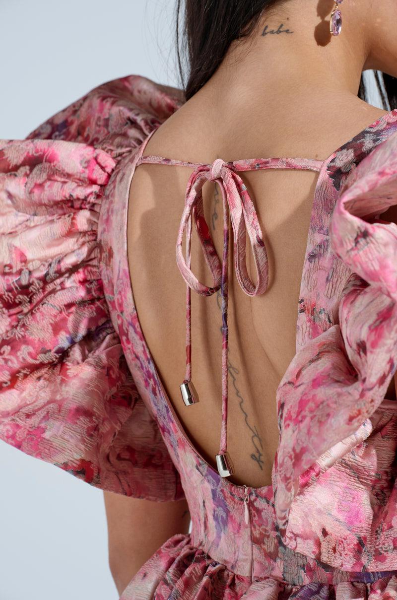 BELLE OF THE BALL PRINTED MINI DRESS Product Image