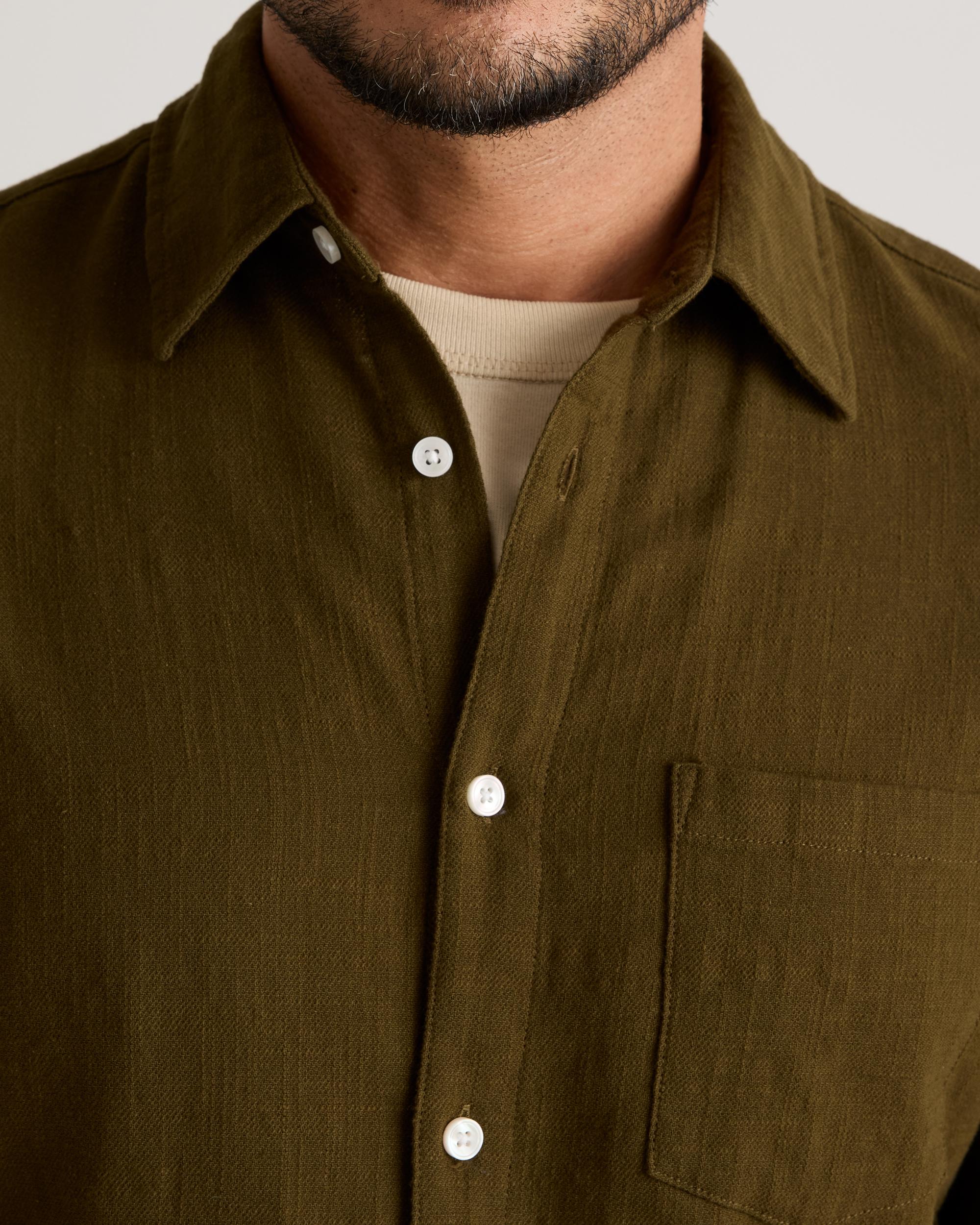 Quince | Men's Stretch Selvage Short Sleeve Shirt Organic Cotton Product Image