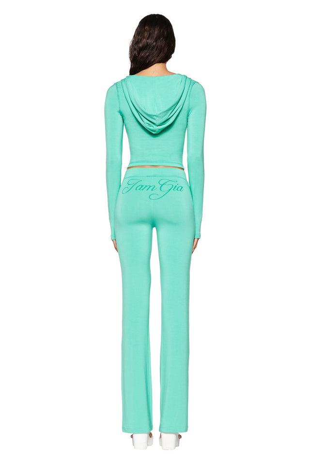 BLARE HOODIE - GREEN : TURQUOISE : TEAL Product Image