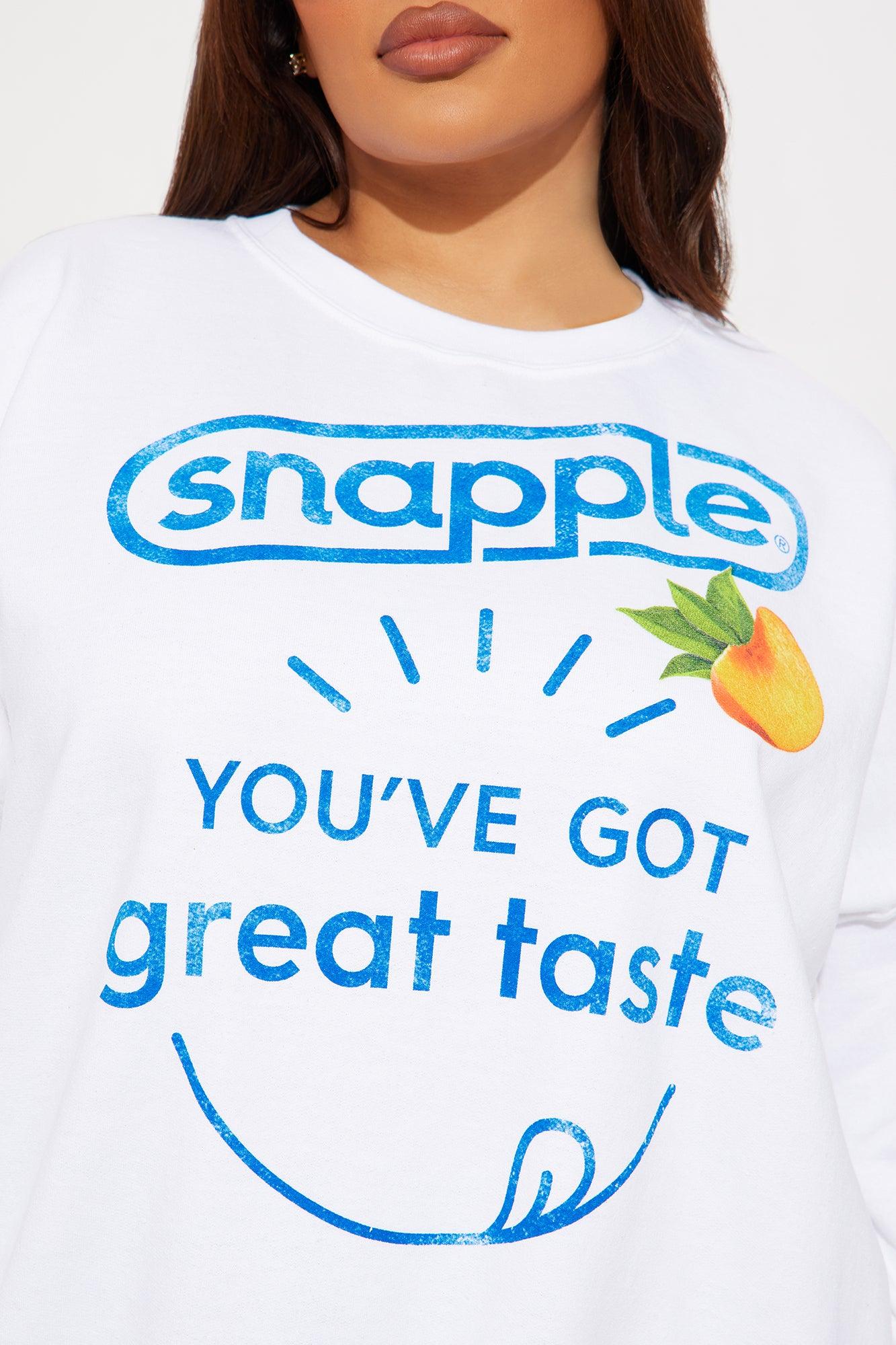 Snapple Crew Neck Sweatshirt - White Product Image