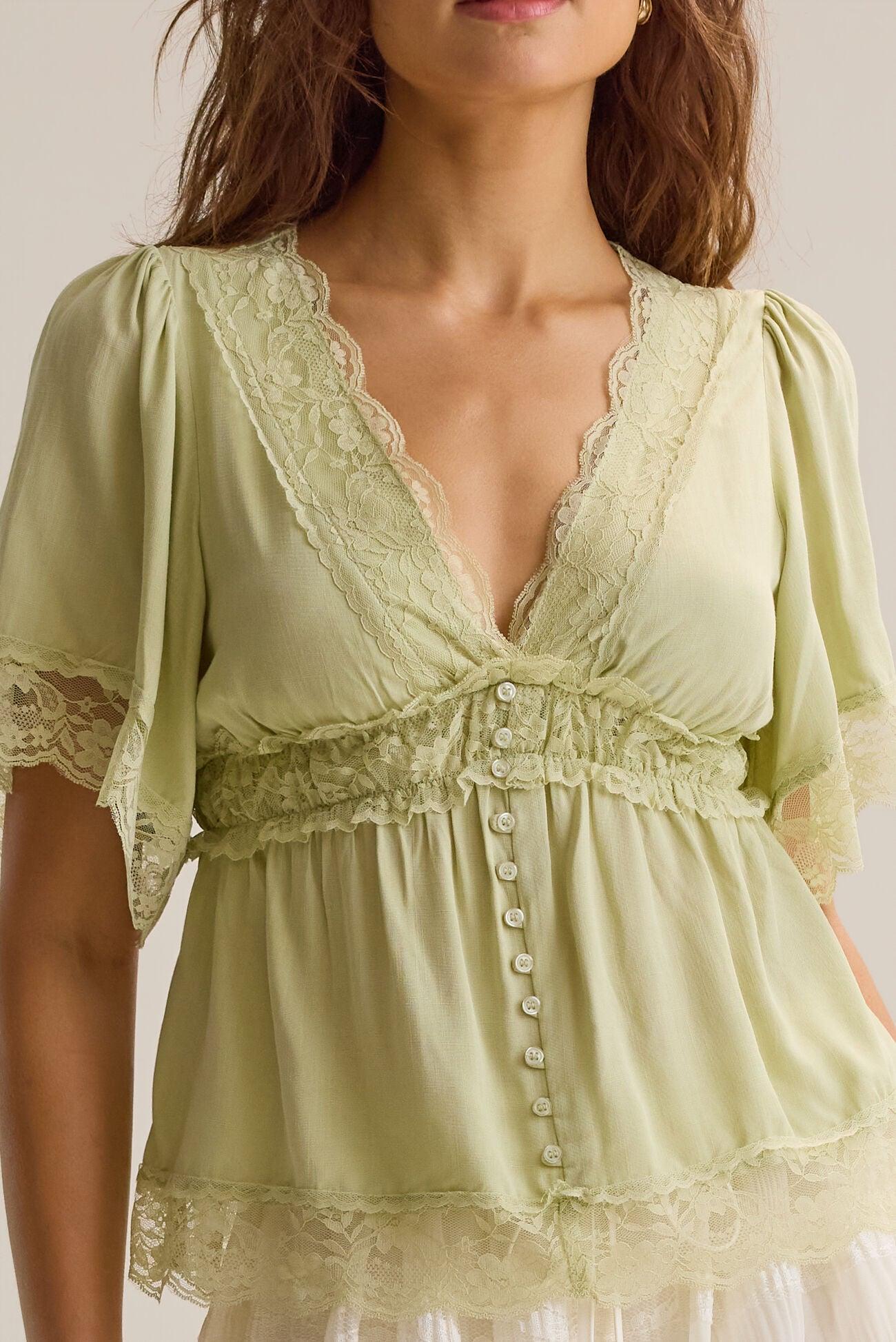 Evanelle Lace Babydoll Top Product Image