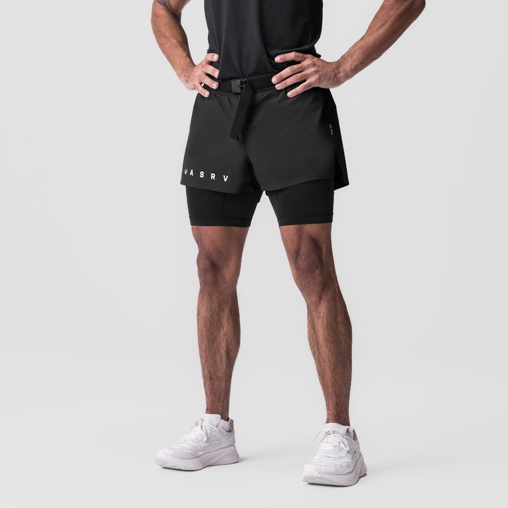 0786. Ripstop 3" Belt Pack Short - Dusk Black/Black Product Image